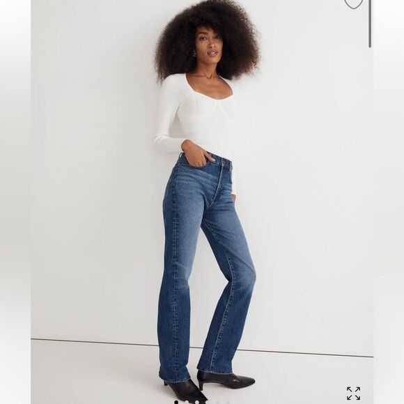 Madewell 90’s Straight in Barlow Wash - Picture 4 of 10